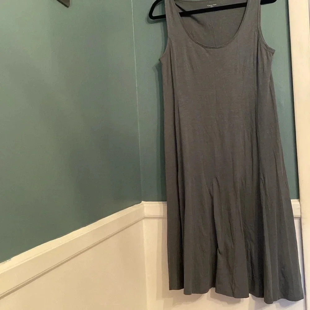 Garnet Hill 100% prima cotton gray tank dress - A line- Medium
